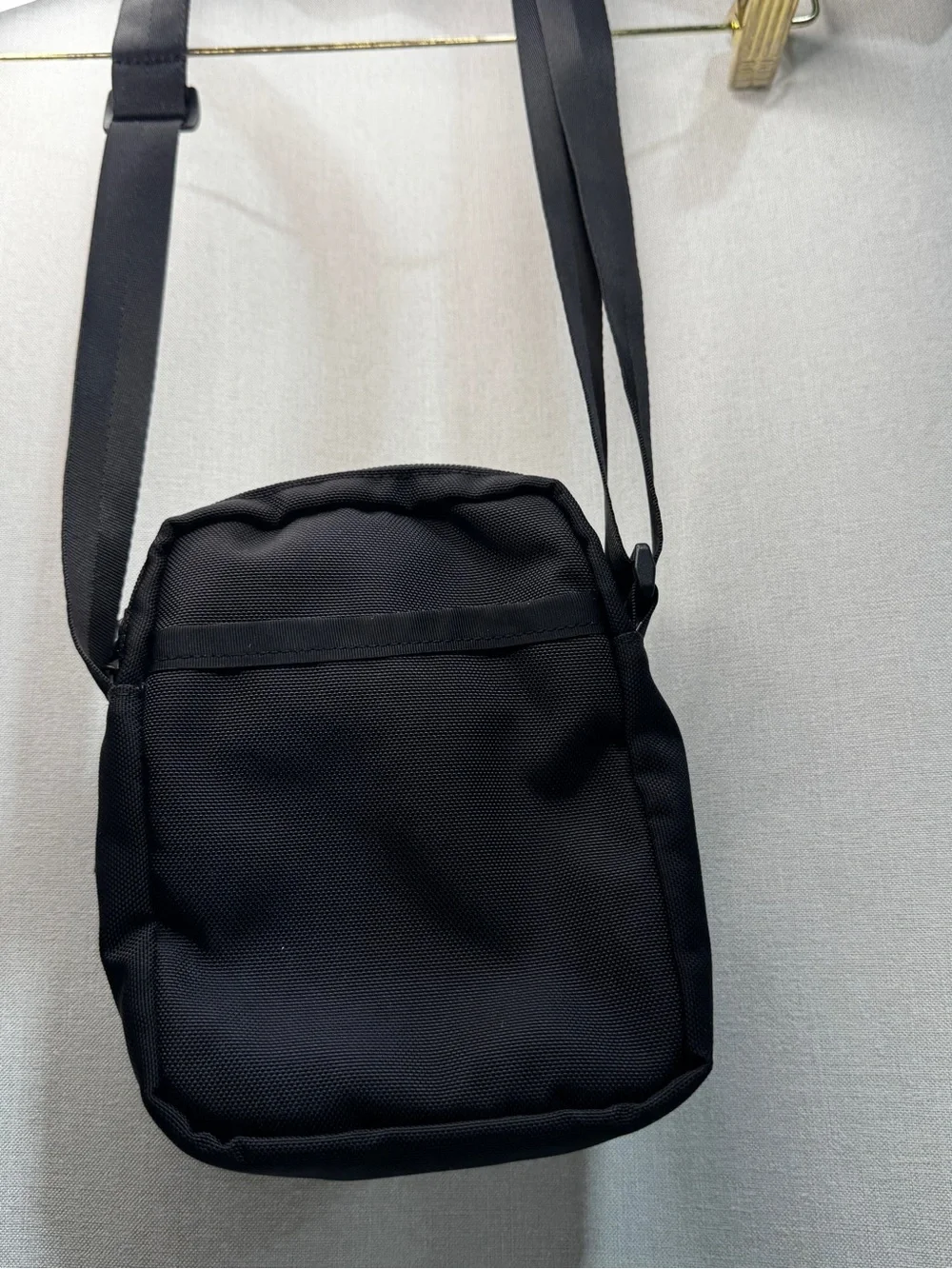 Baboon to the Moon Black Small Crossbody Bag Zip Adjustable Strap